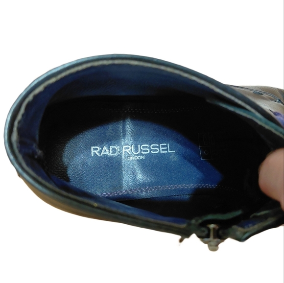 Rad Russell Derby Boots Black Leather Lace Up Dress Boots Men\'s Size 9 main image 14